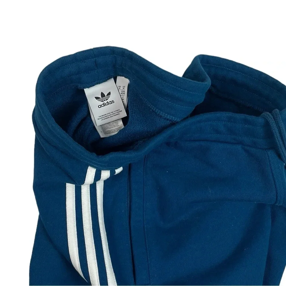 SH828 Men’s Adidas 3 Stripe Brand Casual Fleece Streetwear Shorts M